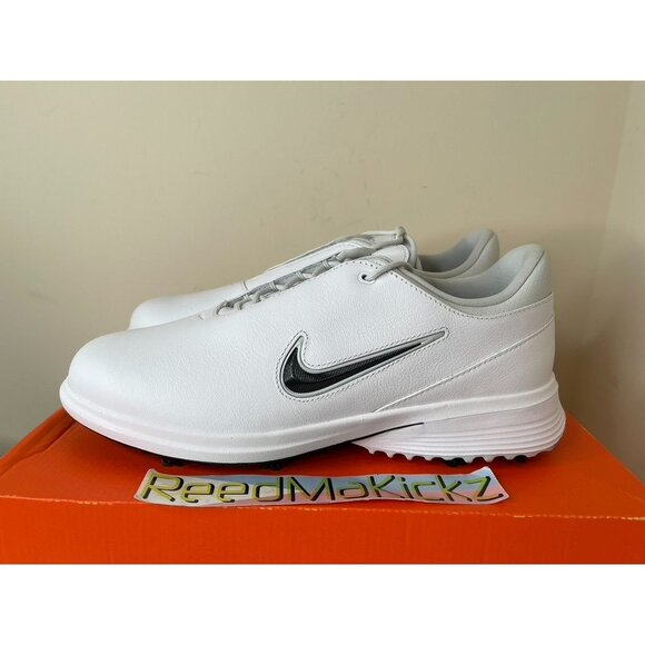 Nike Victory Tour 4 Golf White Black Rory REGULAR WIDTH Mens FZ4155 100 - Picture 1 of 5